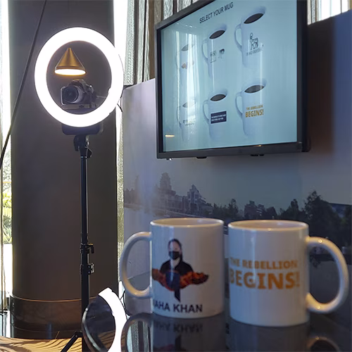 LIVE MUG PRINTING DUBAI: CREATE CUSTOM MUGS IN REAL-TIME AT YOUR EVENT! BOOST BRAND RECALL WITH DAILY-USE KEEPSAKES. PERFECT FOR CORPORATE EVENTS & ACTIVATIONS. BOOK NOW!