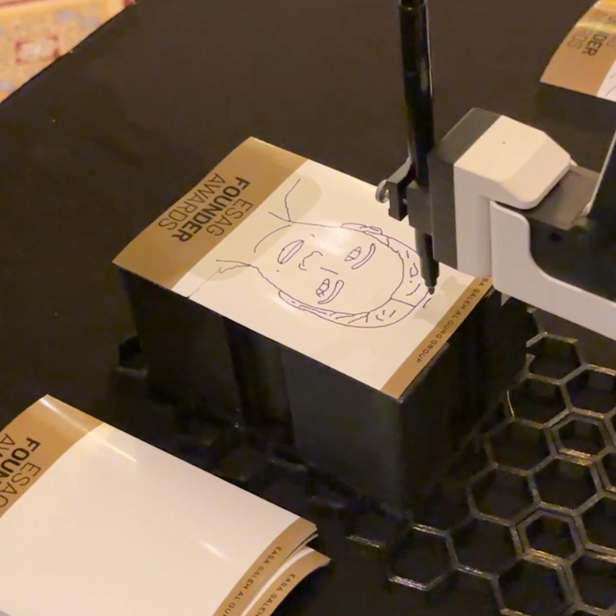 THE FASTEST ROBOTIC ARTIST! CREATES PORTRAITS IN 30-50 SEC. PERFECT FOR EVENTS, WEDDINGS & CORPORATE PARTIES. BOOK NOW FOR A FUTURISTIC EXPERIENCE!