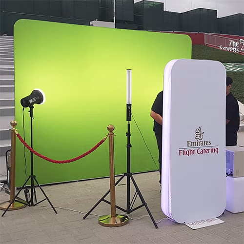 TRANSPORT GUESTS ANYWHERE! CUSTOM BACKDROPS & INSTANT PRINTS. PERFECT FOR BRAND EVENTS & WEDDINGS IN DUBAI.