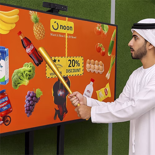Interactive Hit to Win Piñata Game