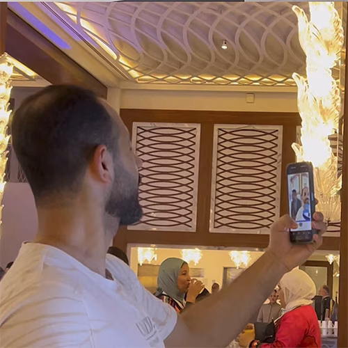 CONNECT GLOBALLY WITH OUR VIRTUAL MOSAIC WALL! GUESTS WORLDWIDE CREATE SHARED DIGITAL ART. PERFECT FOR HYBRID EVENTS & BRAND ACTIVATIONS IN DUBAI. BOOK NOW!