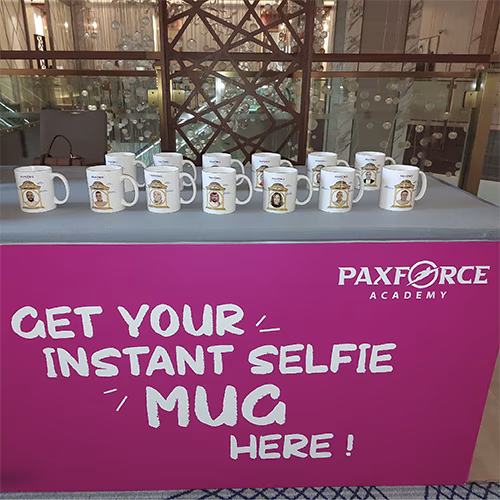 LIVE MUG PRINTING DUBAI: CREATE CUSTOM MUGS IN REAL-TIME AT YOUR EVENT! BOOST BRAND RECALL WITH DAILY-USE KEEPSAKES. PERFECT FOR CORPORATE EVENTS & ACTIVATIONS. BOOK NOW!