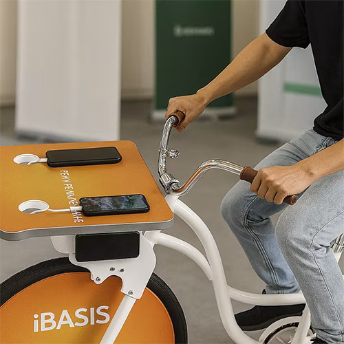 Guests competing to recharge their devices at a Recharge Station Challenge event, with branded stations and high-energy fun.