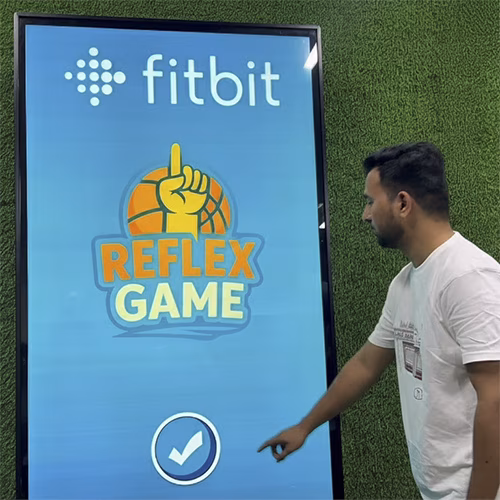 Interactive Reflex Basketball Game rental for Dubai events, featuring digital scoring and high-speed targets for corporate activations