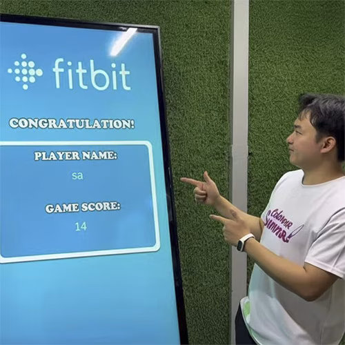 Interactive Reflex Basketball Game rental for Dubai events, featuring digital scoring and high-speed targets for corporate activations