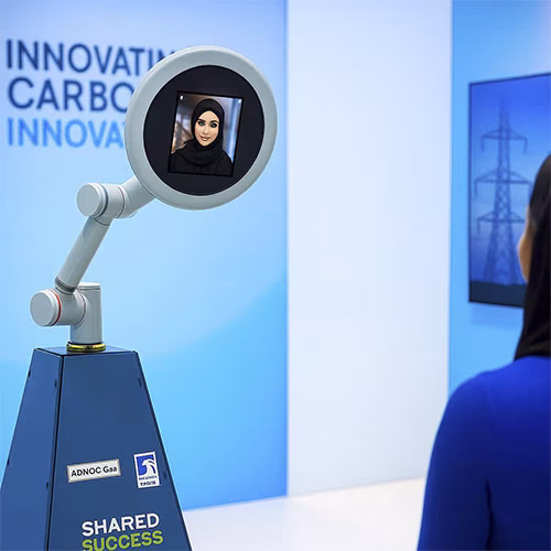 Glambot photo booth setup with professional lighting and robotic camera at a luxury event